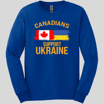 Canadians Support Ukraine Long Sleeve Tee