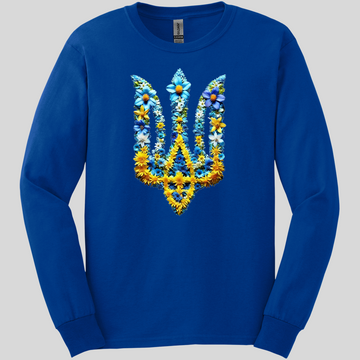 Floral Trident Long Sleeve Tee
