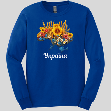 Blooming Ukraine Long Sleeve Tee