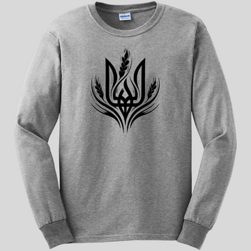 Tryzub and Wheat Long Sleeve Tee