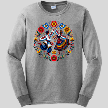 In the Rhythm of Embroidery Long Sleeve Tee