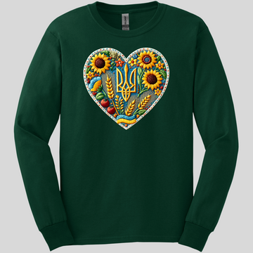 Heart Of Ukrainian Fields Long Sleeve Tee