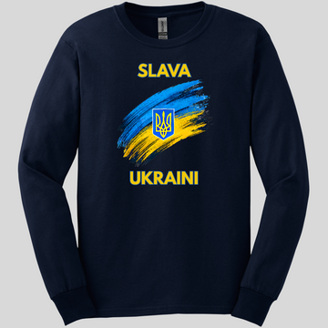 Slava Ukraini Graphic Long Sleeve Tee