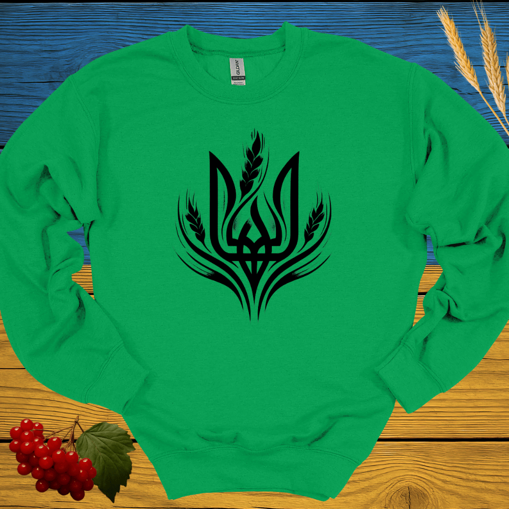 Tryzub and Wheat Sweatshirt