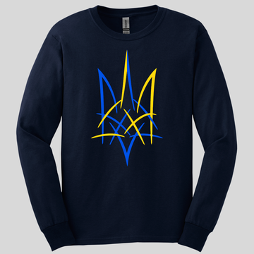 Abstract Tryzub Long Sleeve Tee