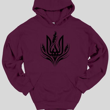 Tryzub and Wheat Hoodie