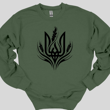 Tryzub and Wheat Sweatshirt