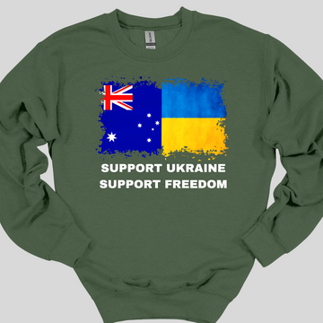 Support Ukraine, Support Freedom (Australia) Sweatshirt