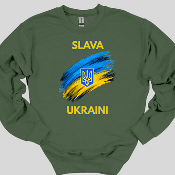 Slava Ukraini Graphic Sweatshirt