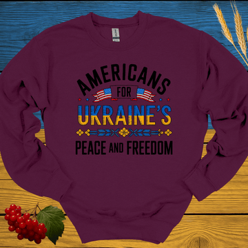 Americans for Ukraine's Peace and Freedom Sweatshirt
