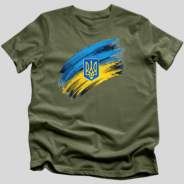 Tryzub on the Flag T-Shirt
