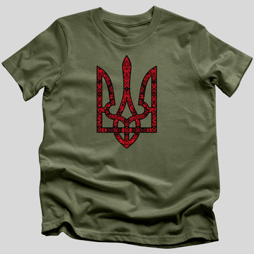 Red & Black Tryzub T-Shirt
