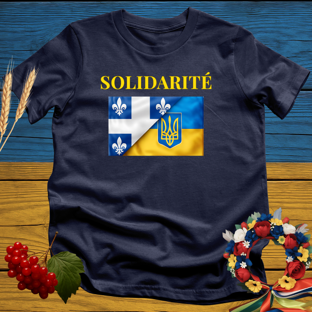 Solidarité: Québec–Ukraine T-Shirt