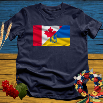 Canadian-Ukrainian Flag T-Shirt