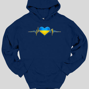 Ukrainian Heartbeat Hoodie