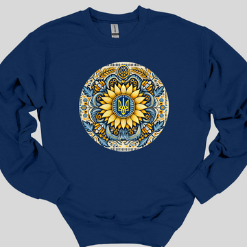 Tryzub on the Sunflower Sweatshirt