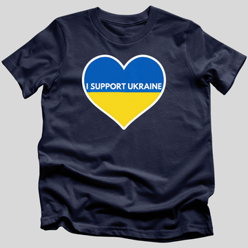 I Support Ukraine With All My Heart T-Shirt