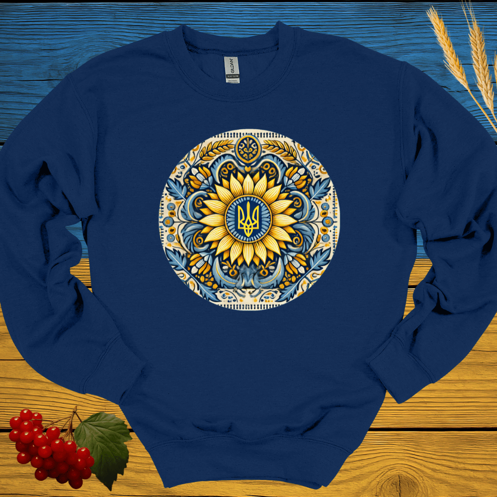 Tryzub on the Sunflower Sweatshirt