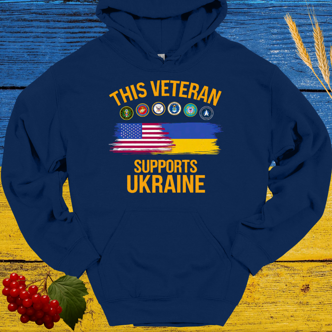 This Veteran Supports Ukraine Hoodie