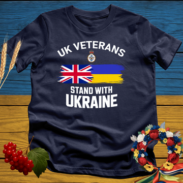 UK Veterans Stand with Ukraine T-Shirt