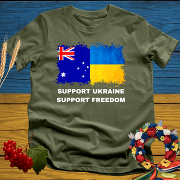 Support Ukraine, Support Freedom (Australia) T-Shirt