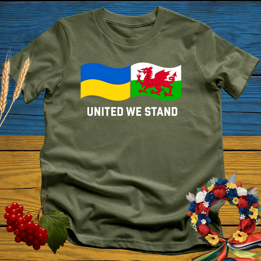 United We Stand: Ukraine & Wales T-Shirt