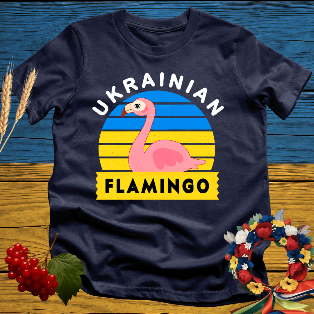 Ukrainian Flamingo T-Shirt