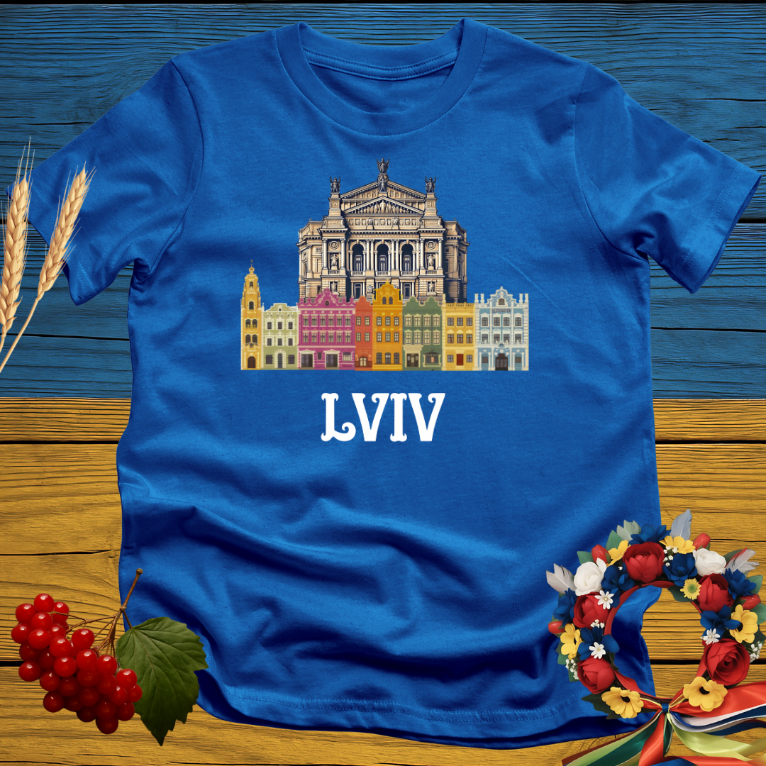 Lviv's Historic Cityscape T-Shirt