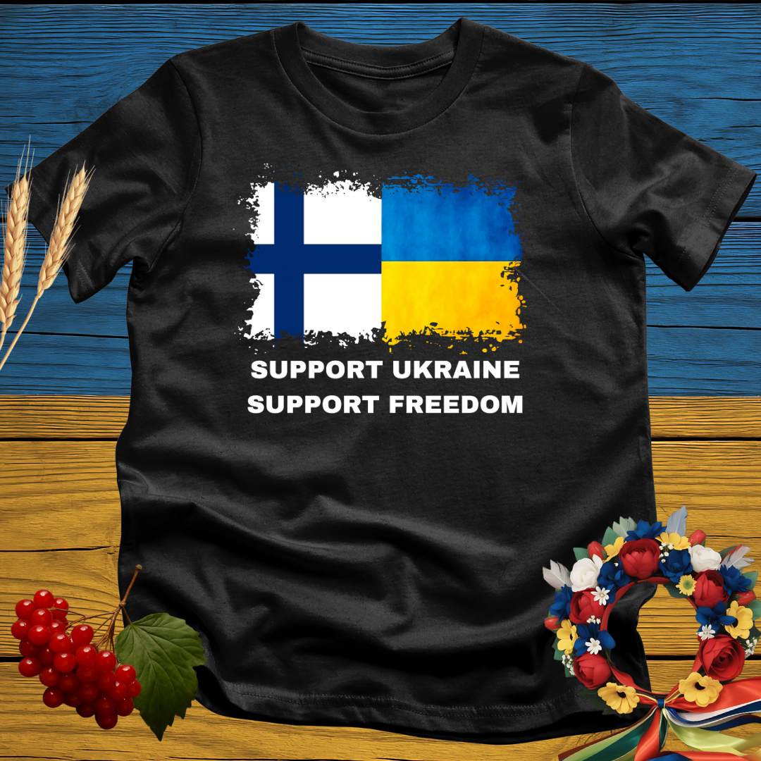 Support Ukraine, Support Freedom (Finland) T-Shirt