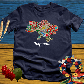 Vyshyvanka Map T-Shirt