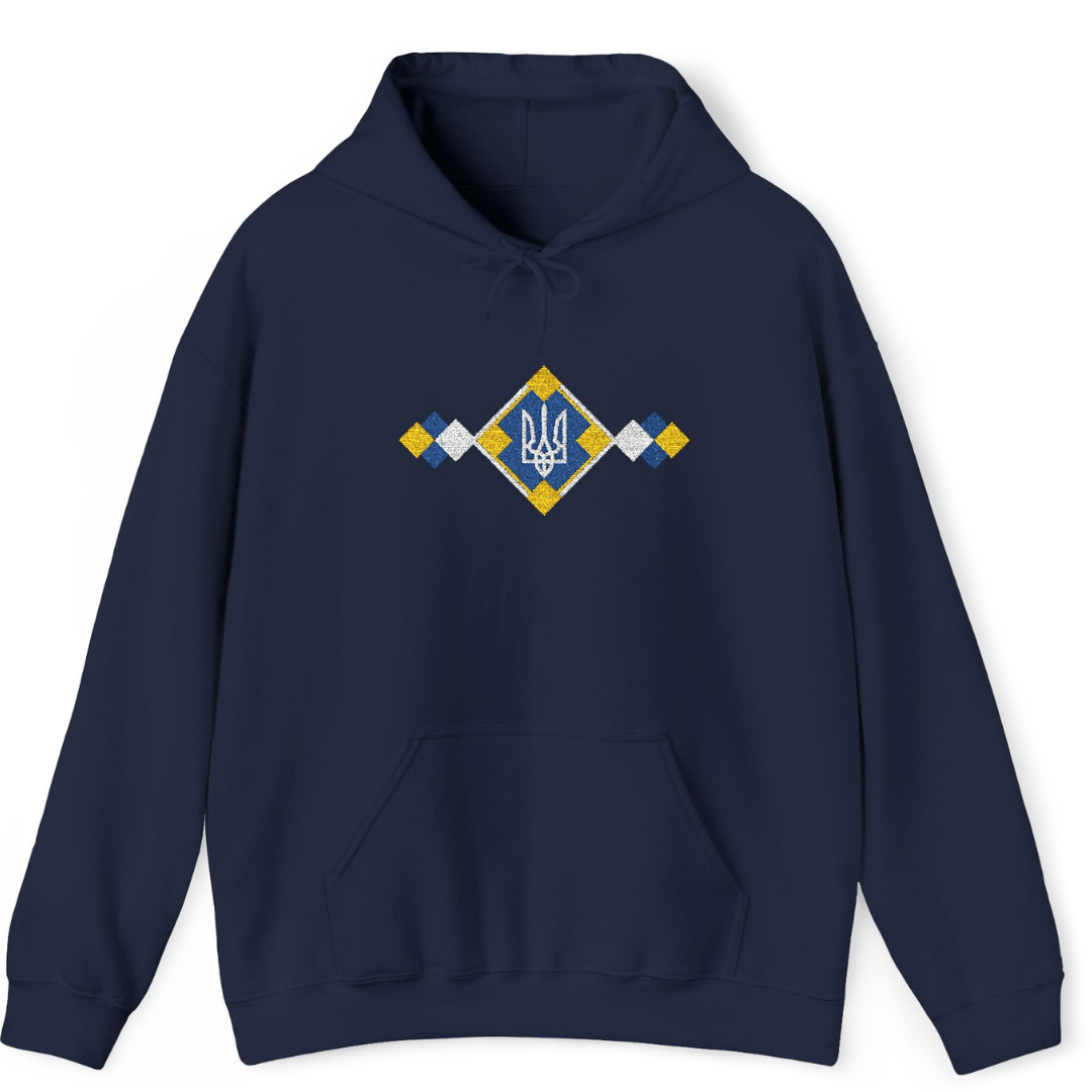 Embroidered Trident Weave Hoodie