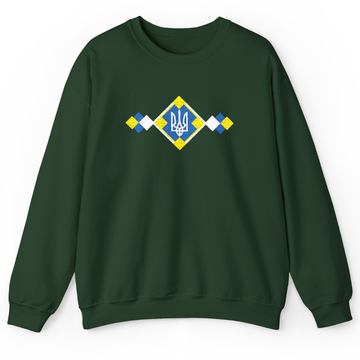 Embroidered Trident Weave Sweatshirt