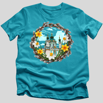 Easter Morning at St. Andrew’s Church, Kyiv T-Shirt