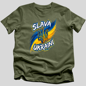 Slava Ukraini Freedom Wave T-Shirt