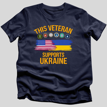 This Veteran Supports Ukraine T-Shirt