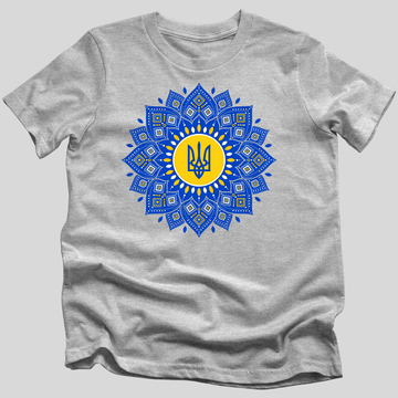 Blue Bloom Tryzub T-Shirt