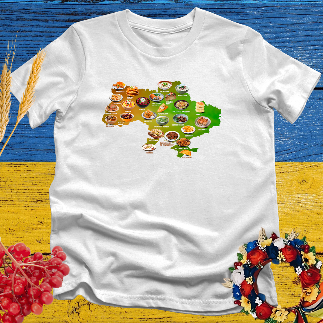 Map of Ukrainian Dishes T-Shirt