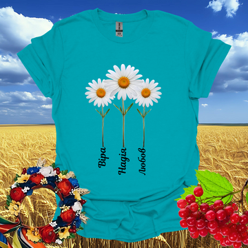 Daisy Inspirations: Faith, Hope, Love T-Shirt