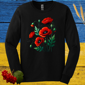 Poppies Long Sleeve Tee