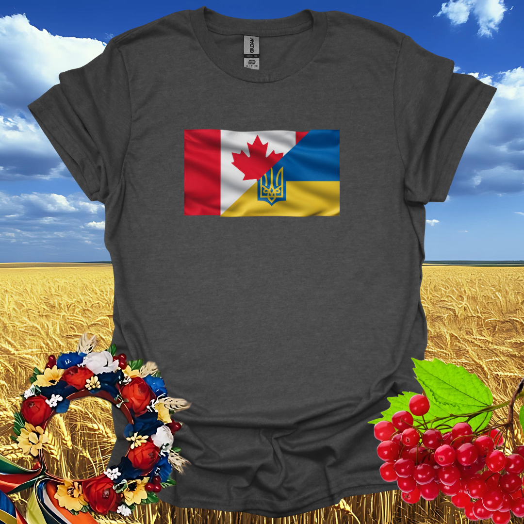 Canadian-Ukrainian Flag T-Shirt