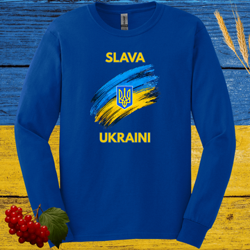 Slava Ukraini Graphic Long Sleeve Tee