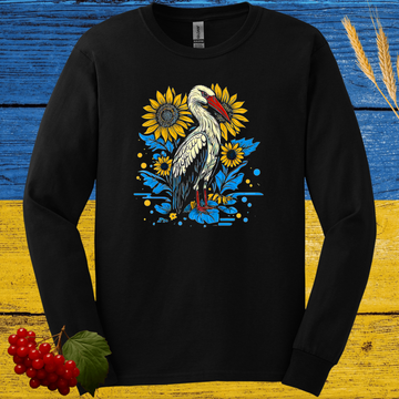Ukrainian Stork Long Sleeve Tee