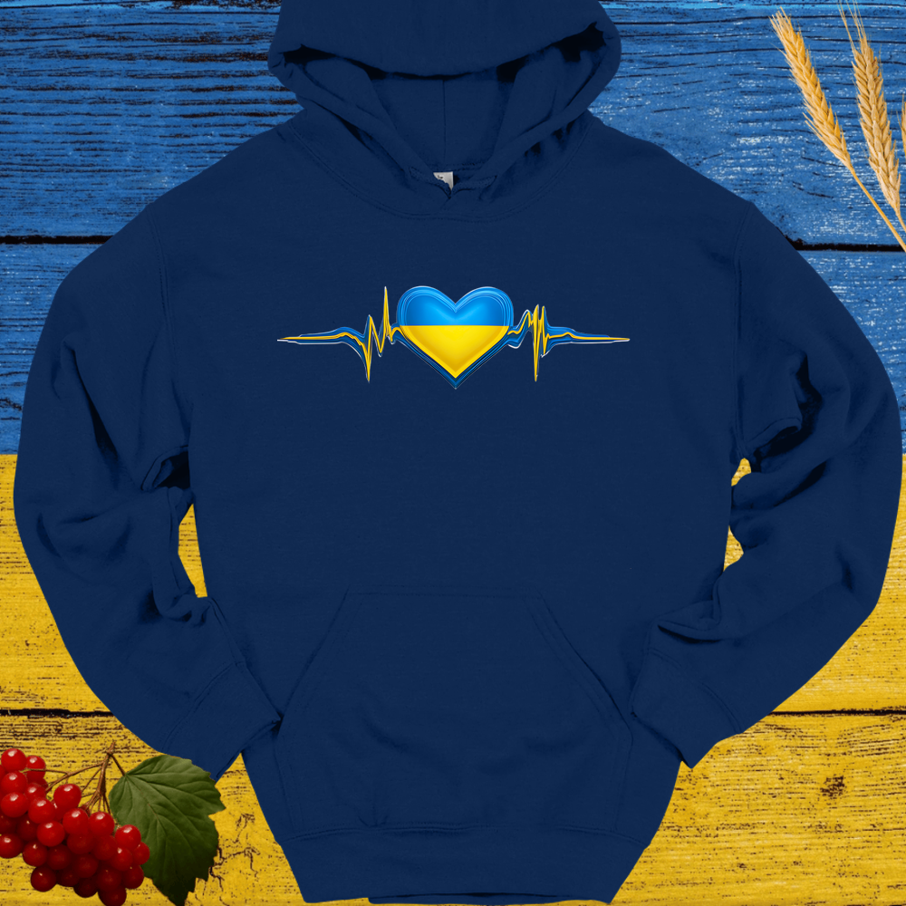 Ukrainian Heartbeat Hoodie