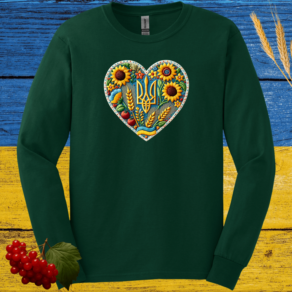 Heart Of Ukrainian Fields Long Sleeve Tee