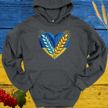 Ukrainian Wheat Heart Hoodie